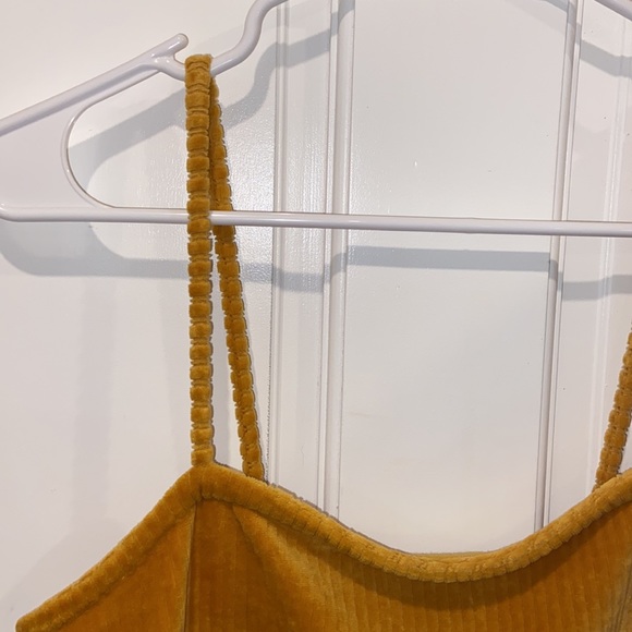 NWT. Wild Fable Velvet Yellow Dress. Target. Size Medium. - Picture 5 of 9